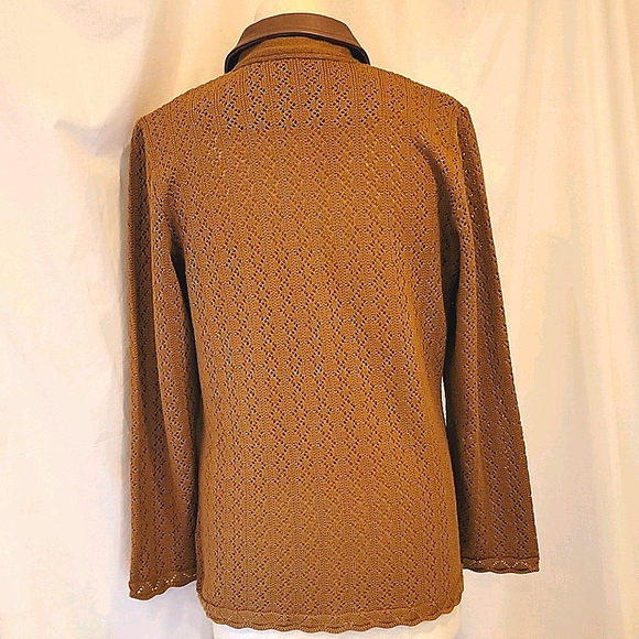 Punto Y Piel-Saks Fifth Ave.Leather Collar - Picture 3 of 6